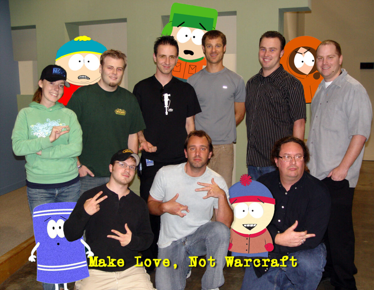 The Blizzard and South Park crew